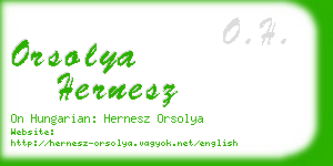 orsolya hernesz business card